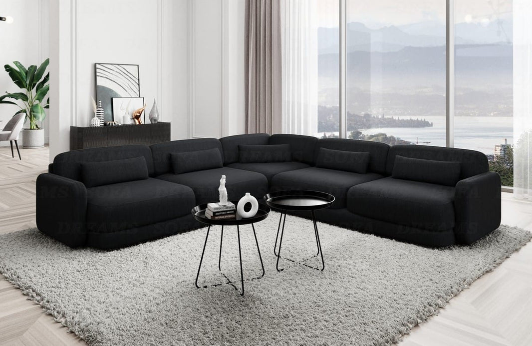 Ecksofa Valencia L-Form Stoff