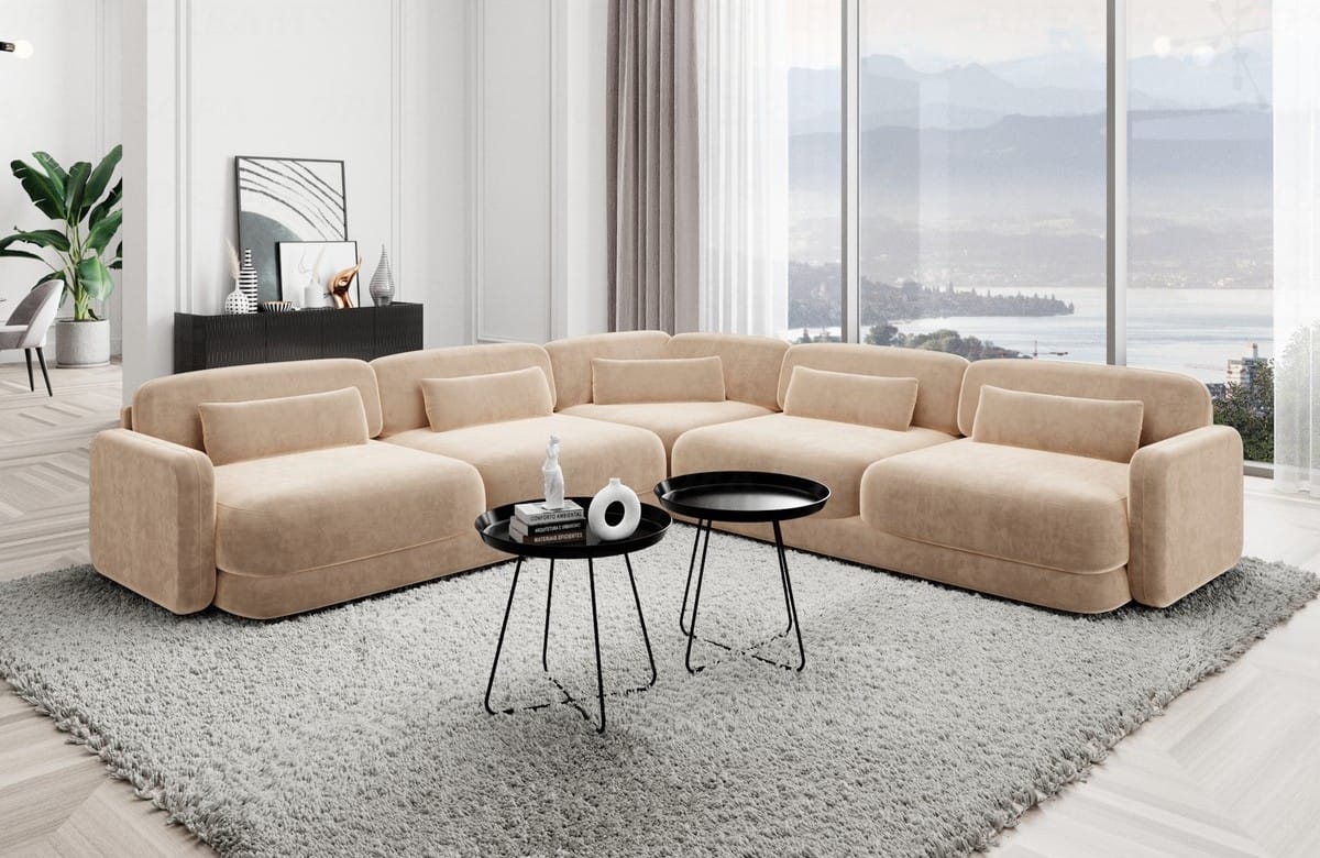 Stoff Ecksofa Valencia L Form