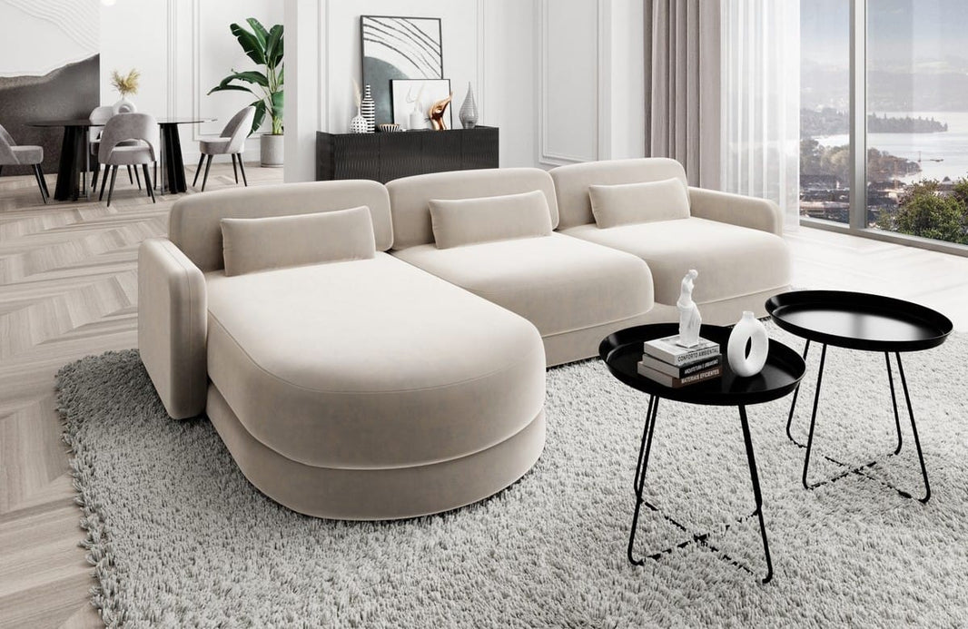 Polster Ecksofa Valencia L-Form Kurz