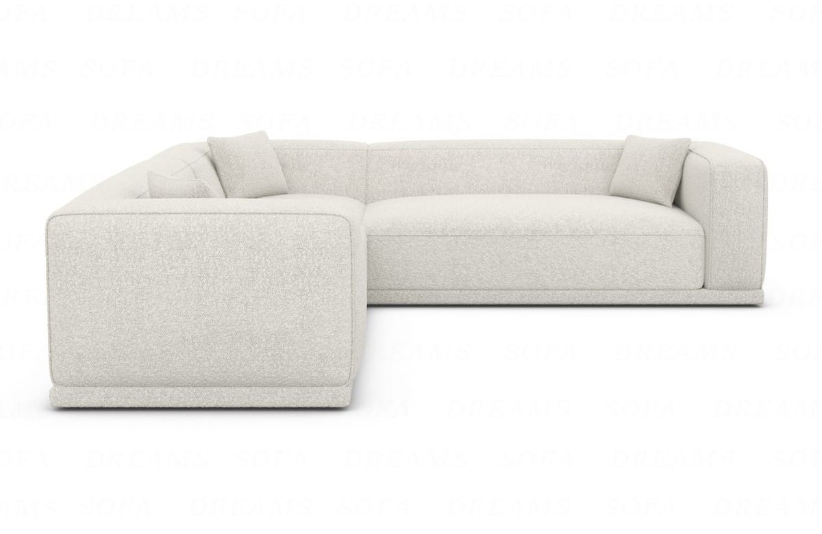 Stoff Ecksofa Merida L-Form Pearl