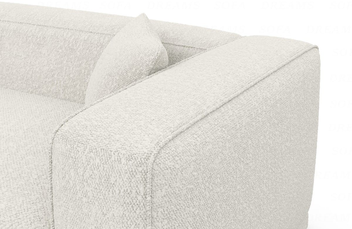 Stoff Ecksofa Merida L-Form Pearl