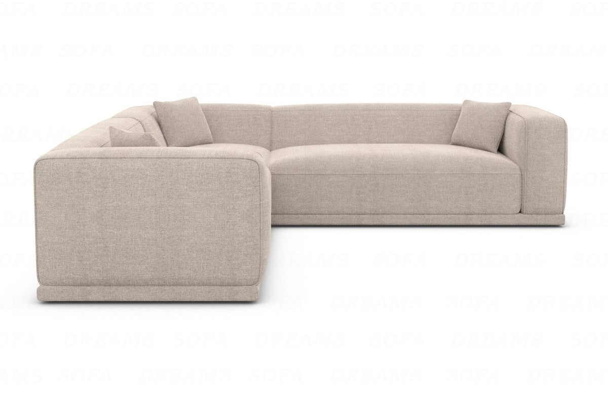 Ecksofa Merida Stoffbezug Beige
