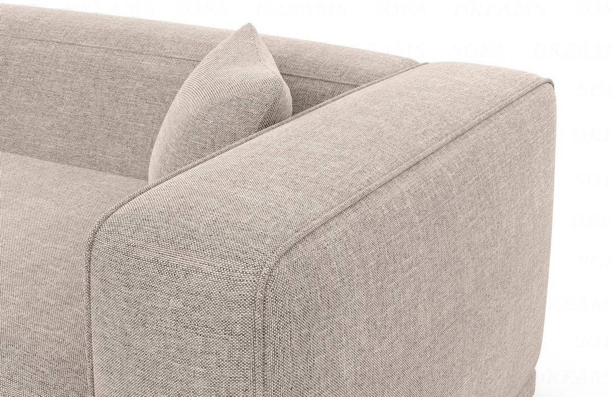 Ecksofa Merida Stoffbezug Beige