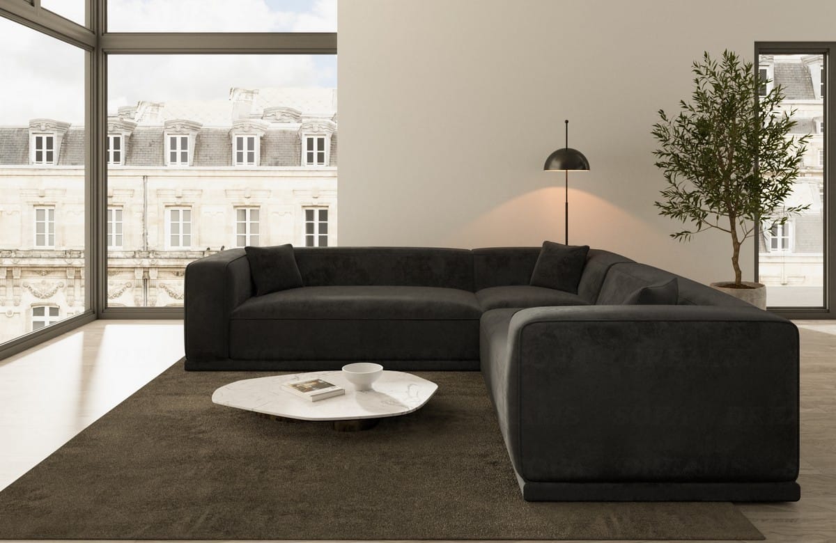 Stoff Ecksofa Merida Stoffbezug L Form