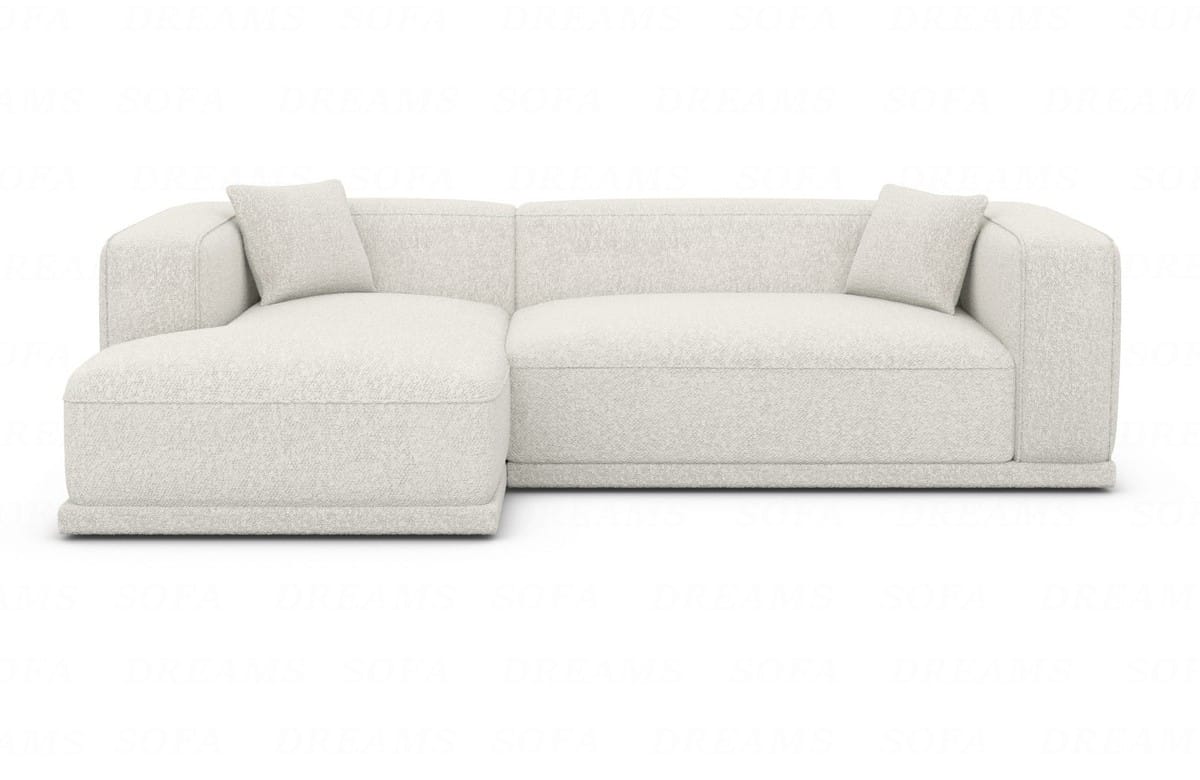 Couch Merida L-Form in Stoff Pearl