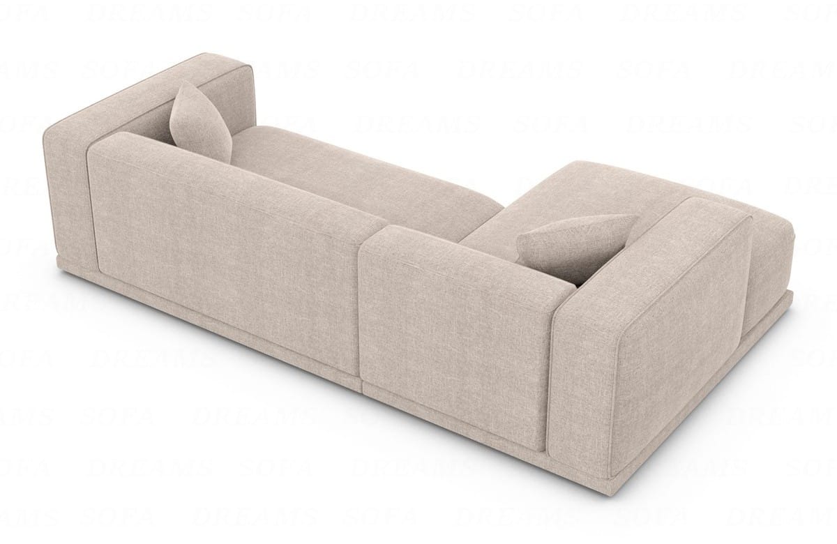 Couch Merida L-Form in Stoff Beige