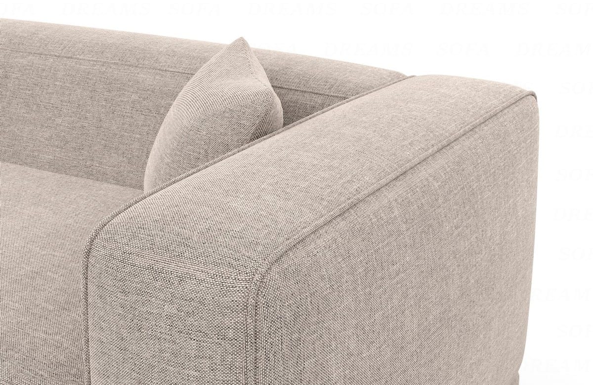 Couch Merida L-Form in Stoff Beige