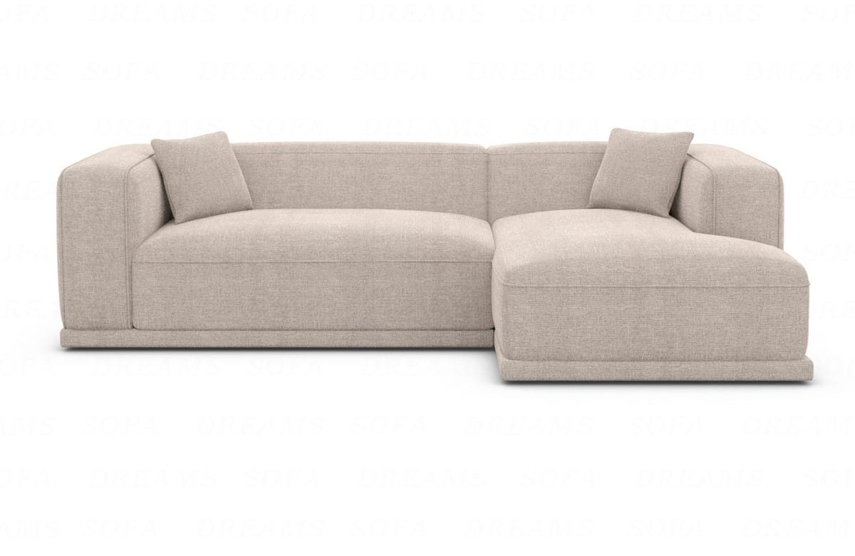 Couch Merida L-Form in Stoff beige