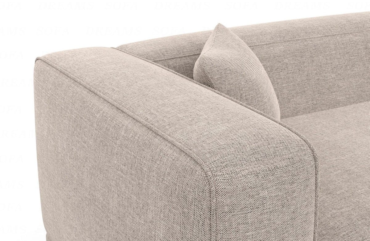 Couch Merida L-Form in Stoff beige