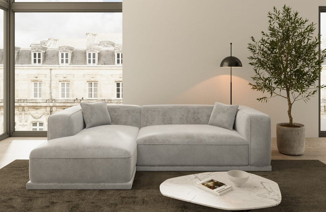 Modernes Stoff Ecksofa Merida L-Form
