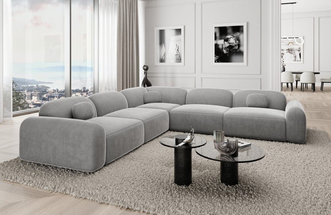 Ecksofa Barcelona L-Form aus Stoff