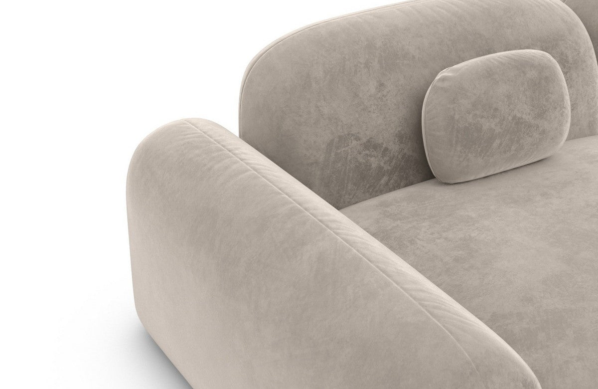Ecksofa Barcelona Stoff L-Form Sand