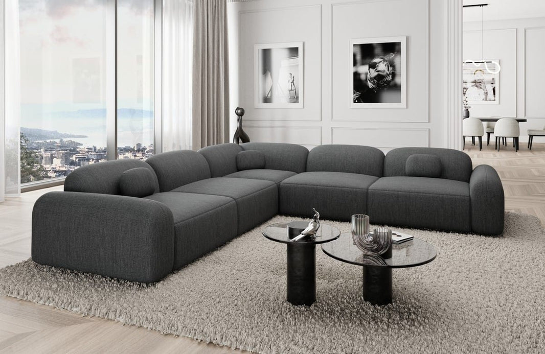 Ecksofa Barcelona L-Form aus Stoff