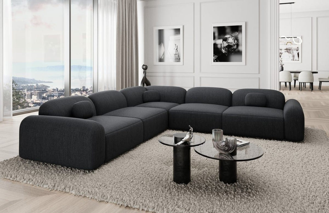 Ecksofa Barcelona L-Form aus Stoff