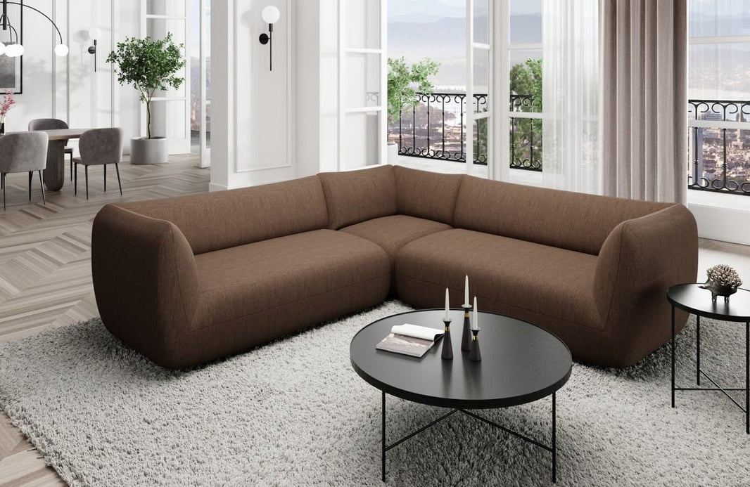 Couch Madrid L-Form in Stoff
