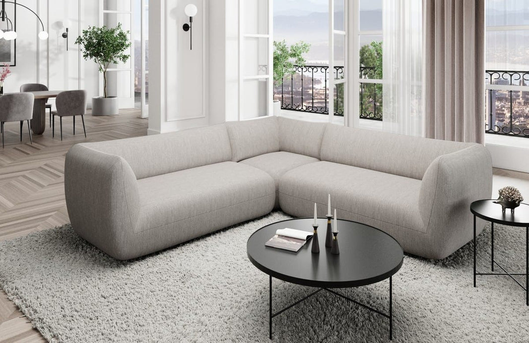 Couch Madrid L-Form in Stoff