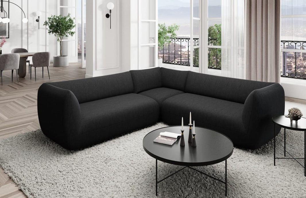 Couch Madrid L-Form in Stoff