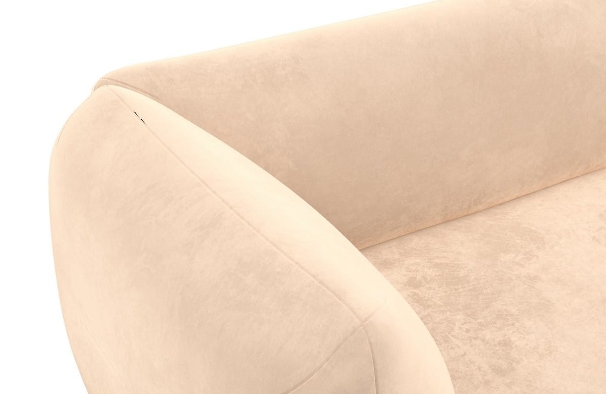 Couch Madrid L-Form in Stoff Beige