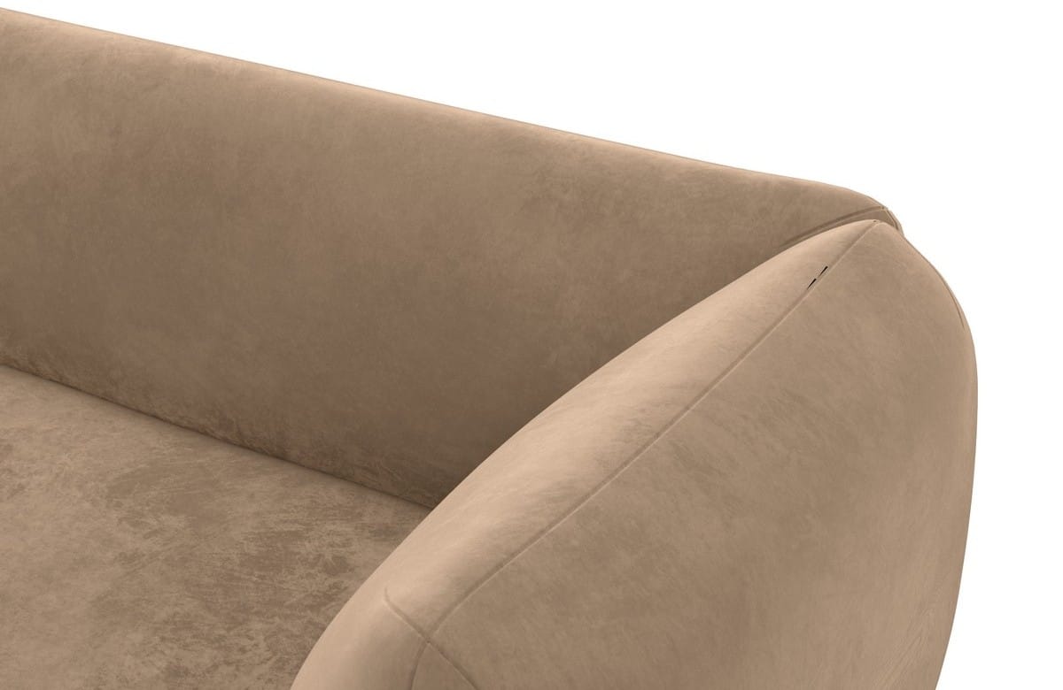 Stoff Ecksofa Madrid L-Form Braun