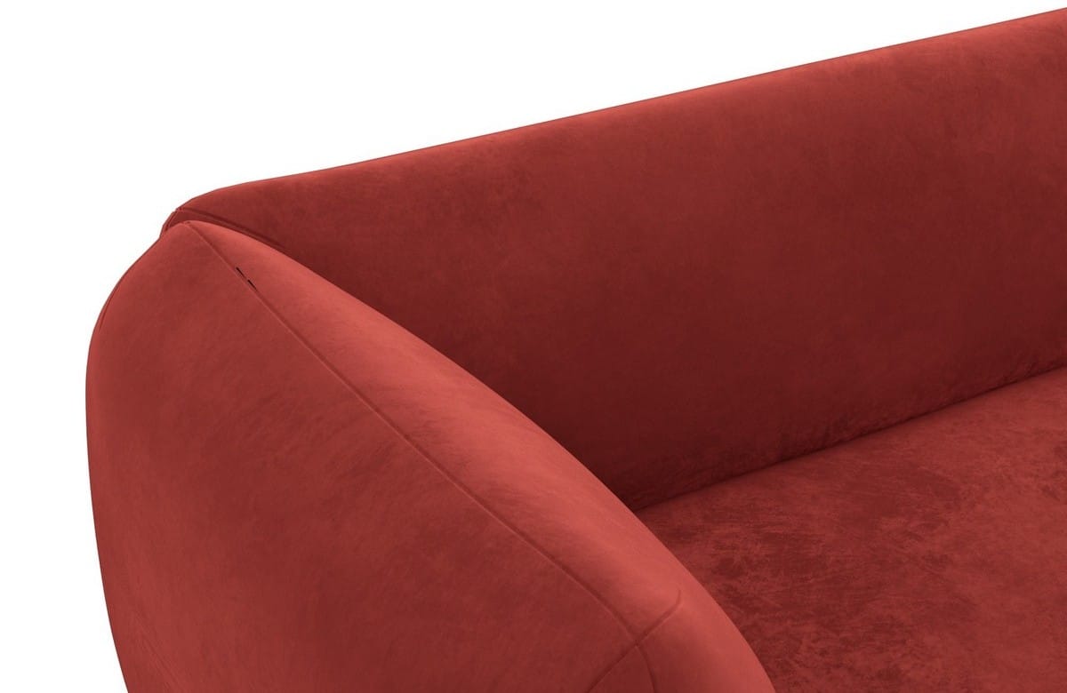 Stoff Ecksofa Madrid L-Form Rot