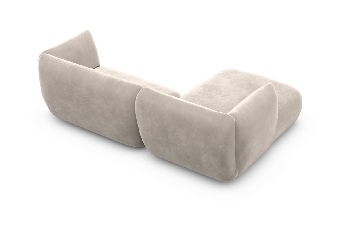 Ecksofa Madrid L Form Stoff Sand