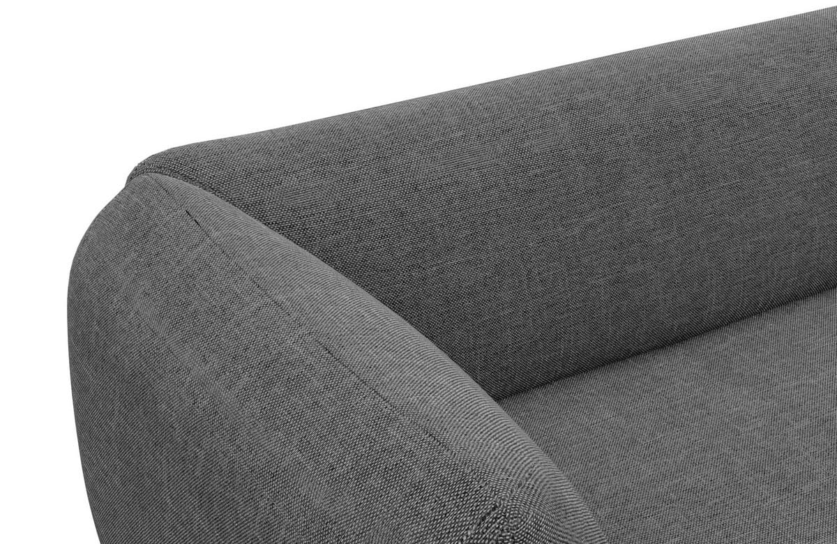Stoff Ecksofa Madrid L-Form Anthrazit