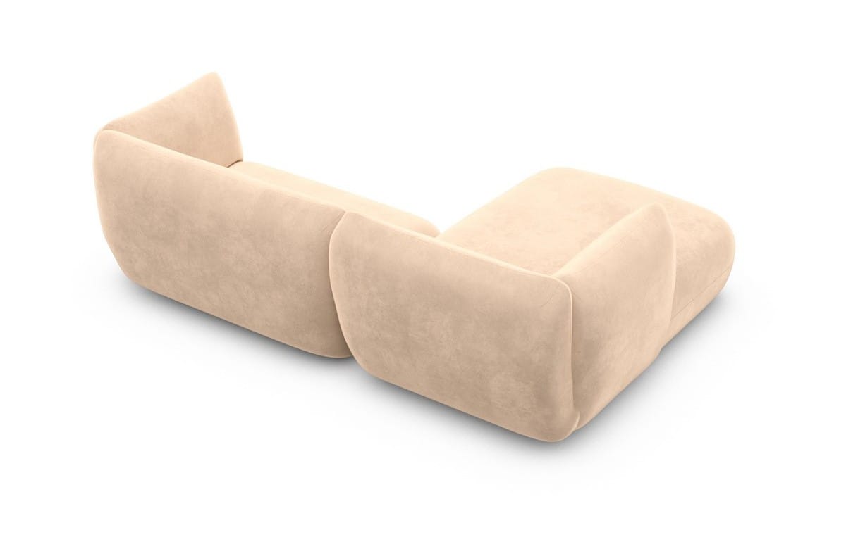 Stoff Ecksofa Madrid L-Form Beige