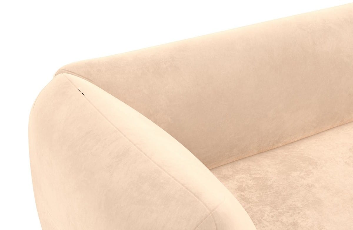 Stoff Ecksofa Madrid L-Form Beige