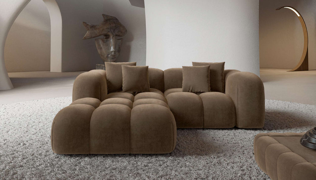 Mini Stoff Ecksofa Formentera L-Form