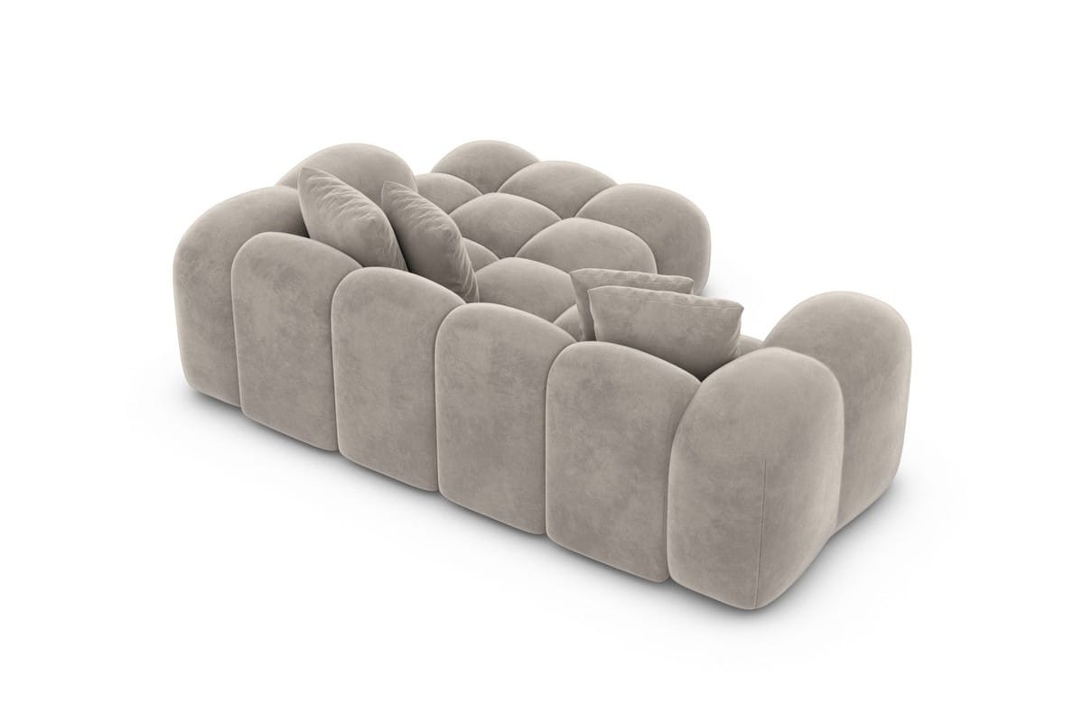 Mini Stoff Ecksofa Formentera L-Form Sand