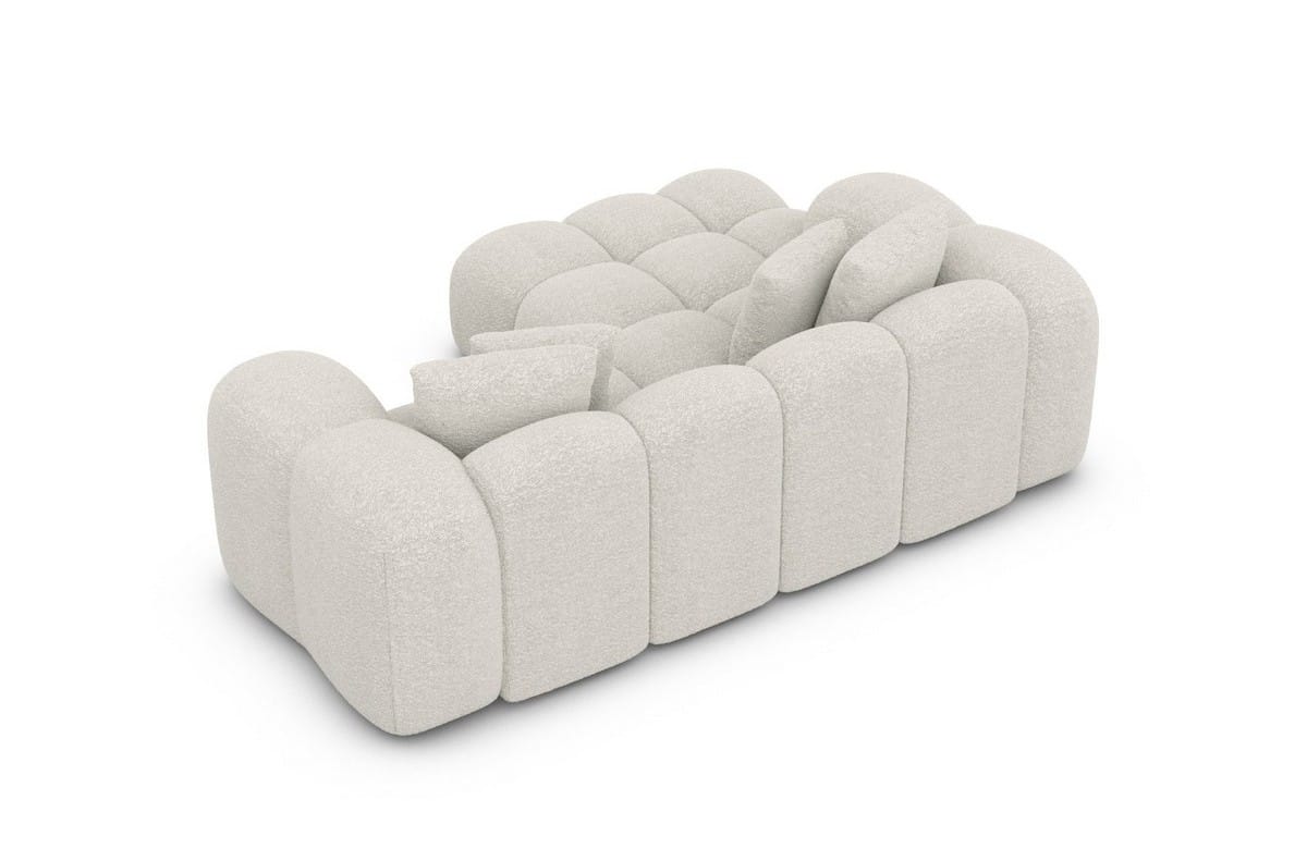 Mini Stoff Ecksofa Formentera L-Form Pearl