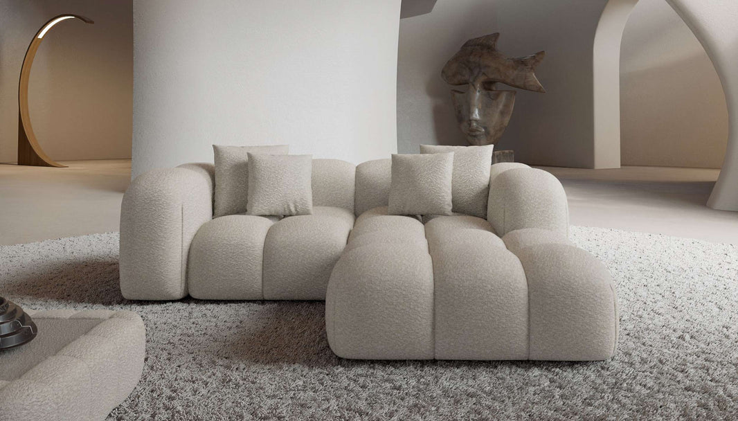 Mini Stoff Ecksofa Formentera L-Form