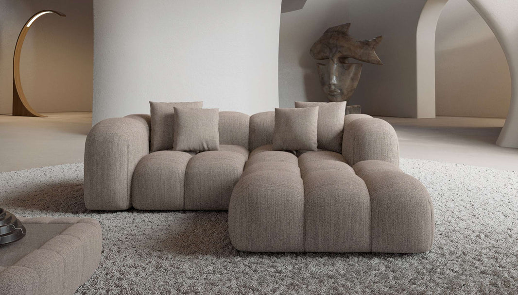 Mini Stoff Ecksofa Formentera L-Form