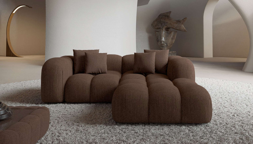 Mini Stoff Ecksofa Formentera L-Form