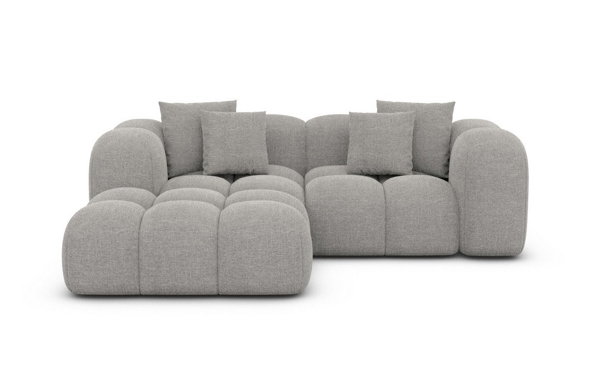 Ecksofa Formentera L-Form Mini Hellgrau