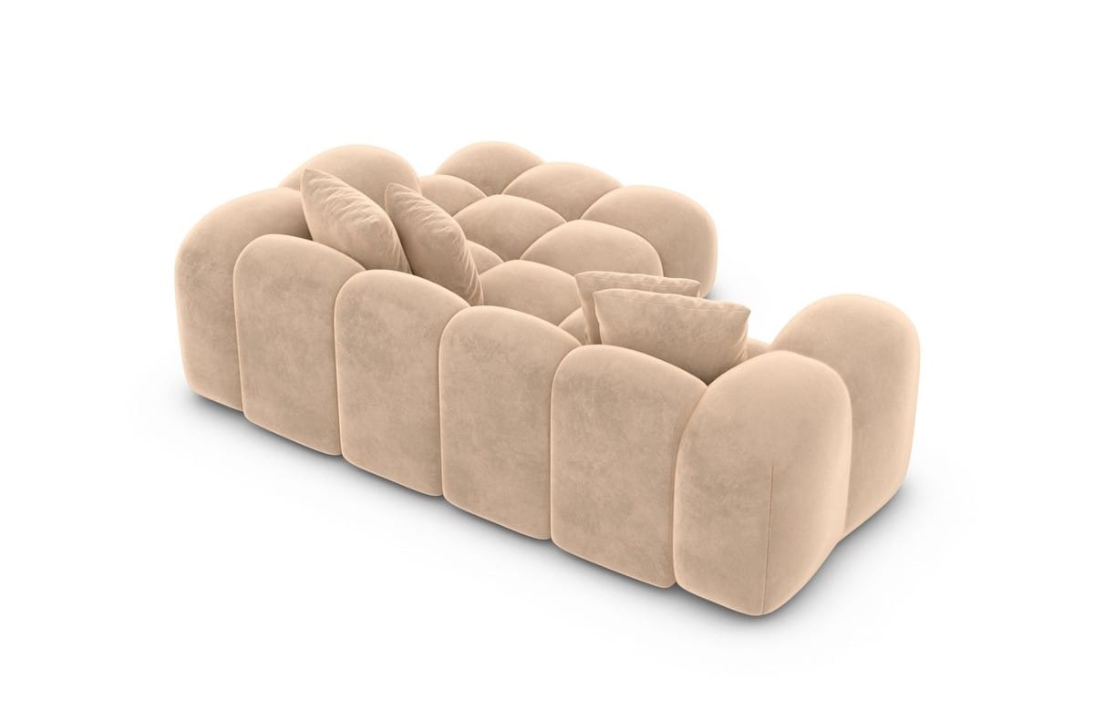 Mini Stoff Ecksofa Formentera L-Form Beige