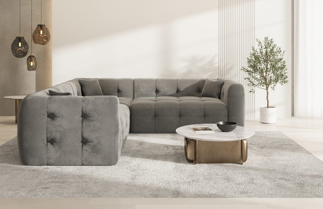 Stoff Ecksofa Sevilla L-Form
