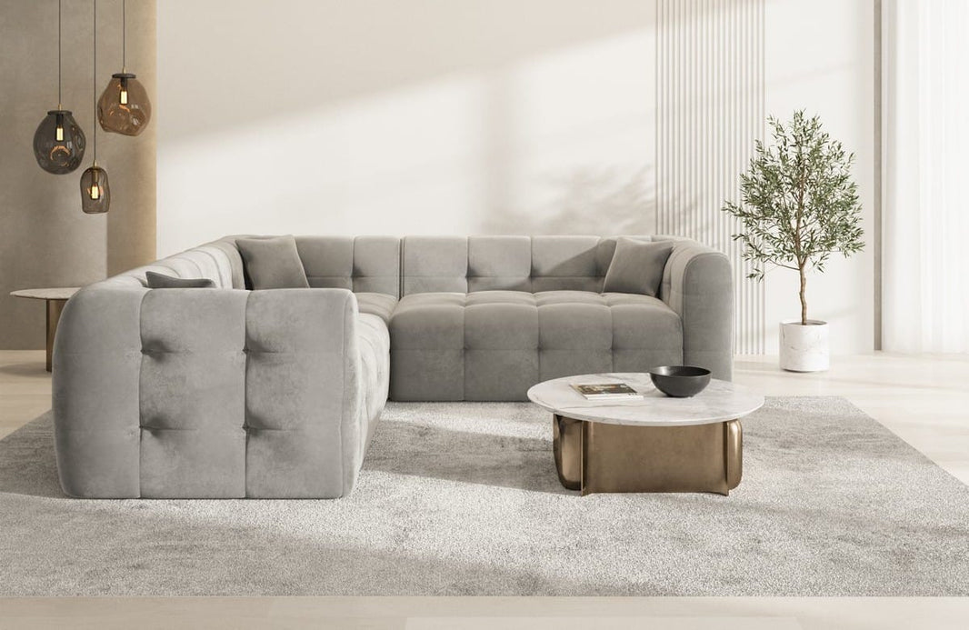 Stoff Ecksofa Sevilla L-Form