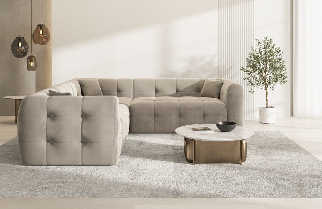 Stoff Ecksofa Sevilla L-Form