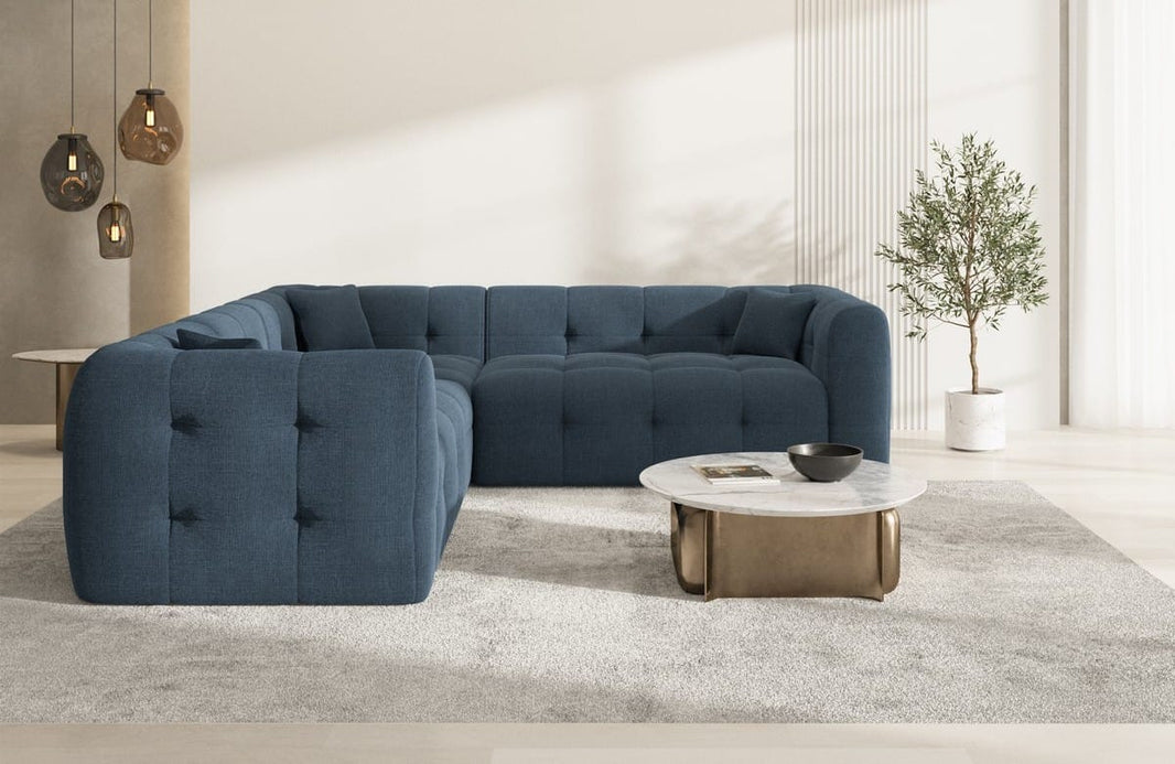 Stoff Ecksofa Sevilla L-Form