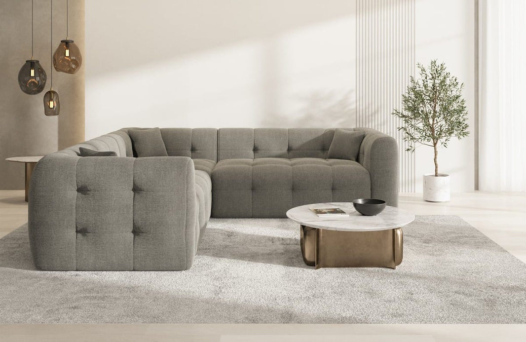 Stoff Ecksofa Sevilla L-Form