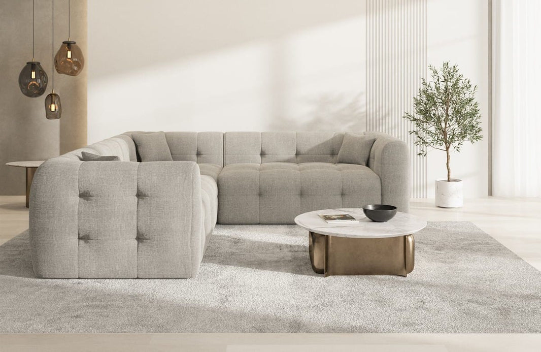 Stoff Ecksofa Sevilla L-Form