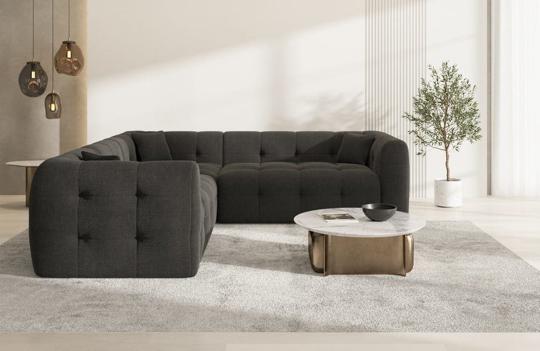 Stoff Ecksofa Sevilla L-Form