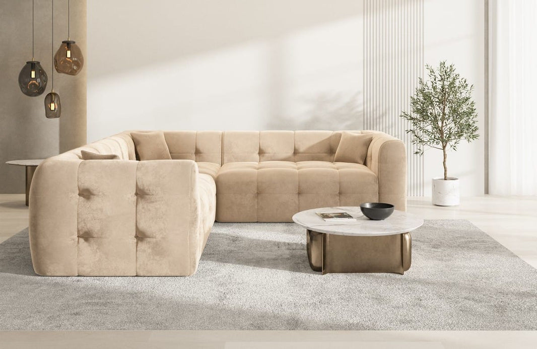 Stoff Ecksofa Sevilla L-Form