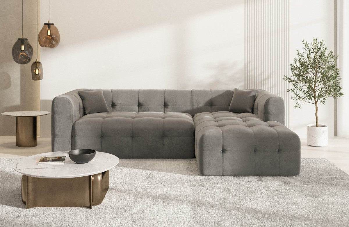 Stoff Ecksofa Sevilla L-Form Kurz