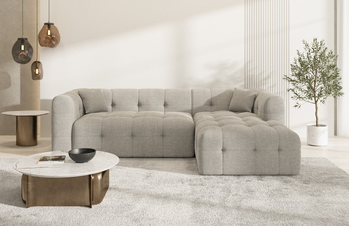 Stoff Ecksofa Sevilla L-Form Kurz
