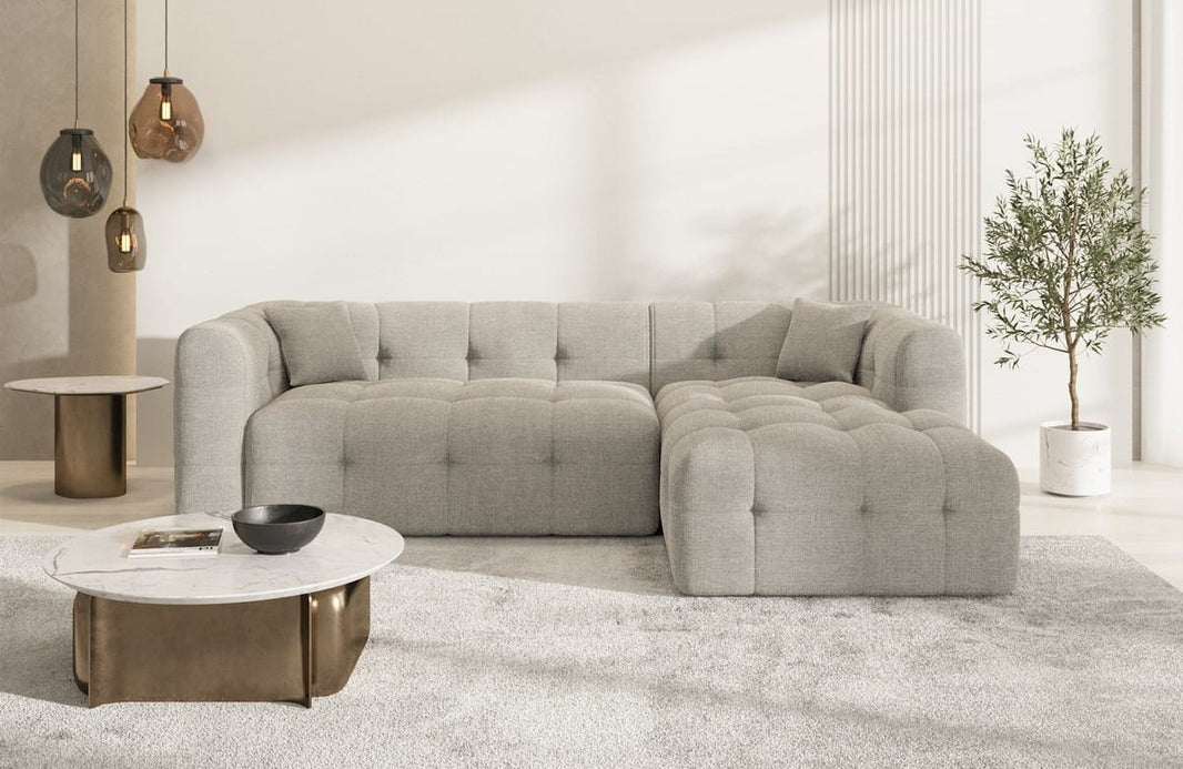 Stoff Ecksofa Sevilla L-Form Kurz
