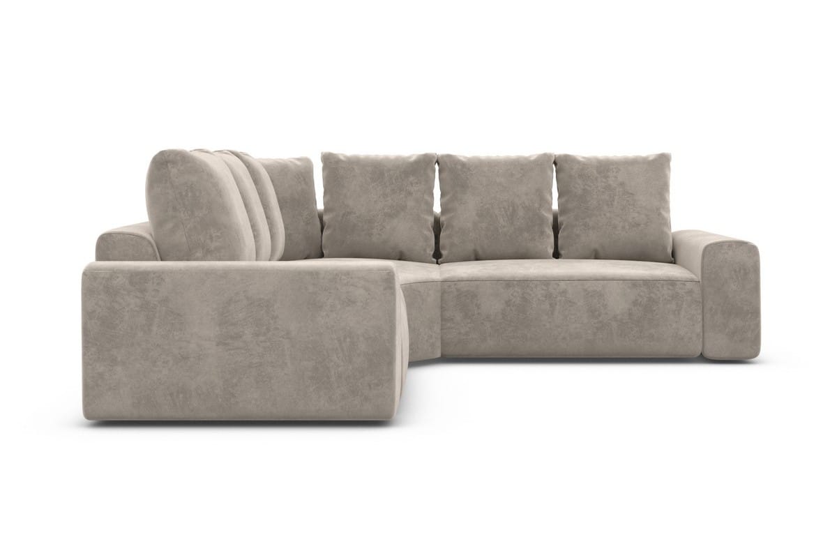Couch Gomera L-Form in Stoff Sand