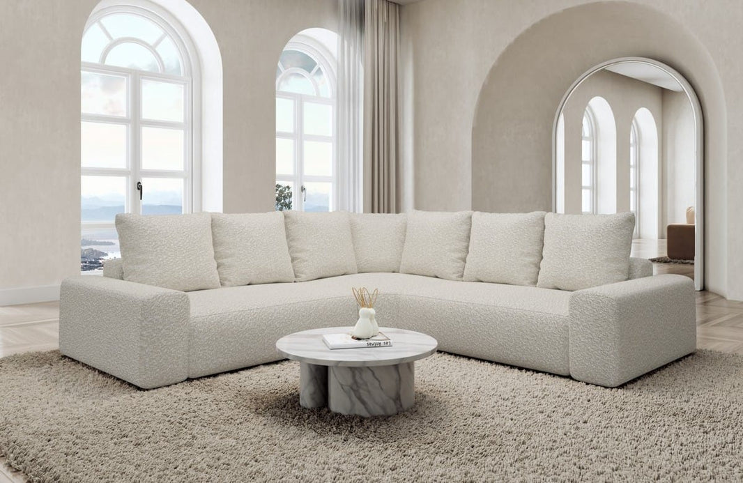Couch Gomera L-Form in Stoff