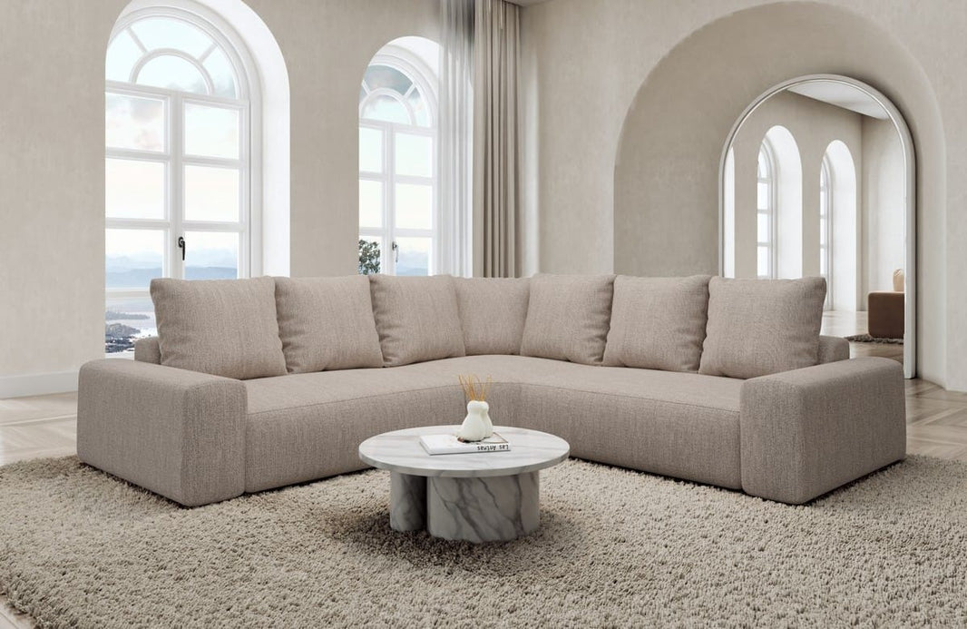 Couch Gomera L-Form in Stoff